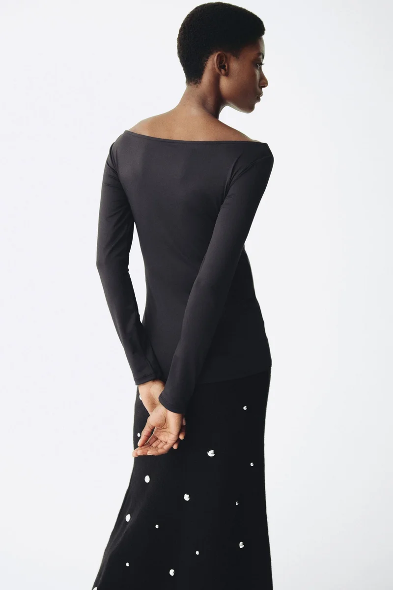 H&M  MAMA Boat-neck top for Women | Best Price UAE