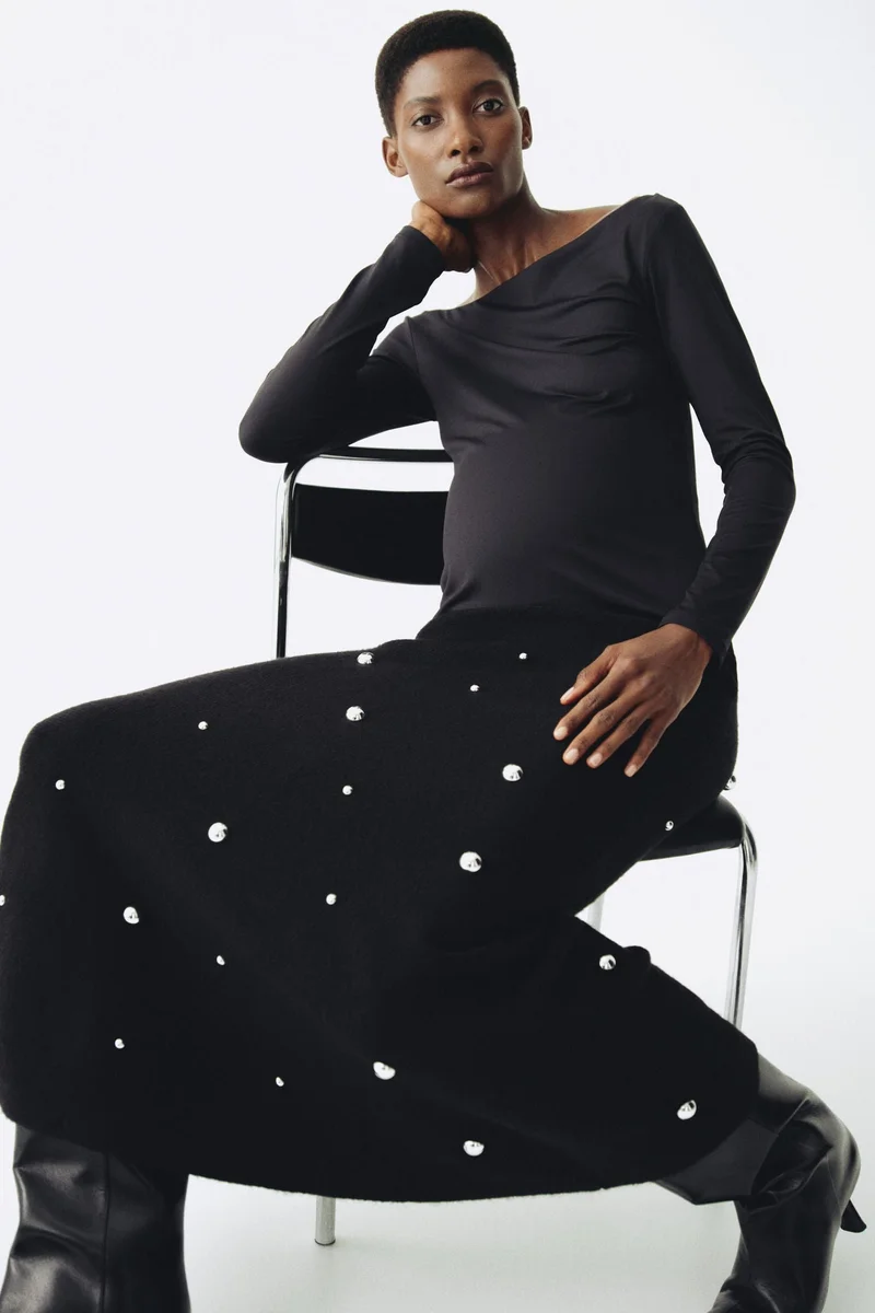 H&M  MAMA Boat-neck top for Women | Best Price UAE
