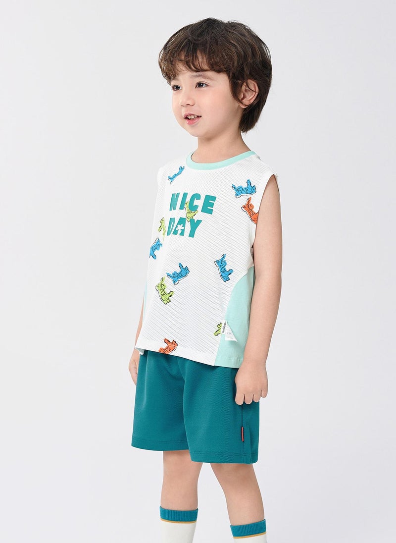 Balabala Toddler Boy Knit short sleeve suit  - Image 2