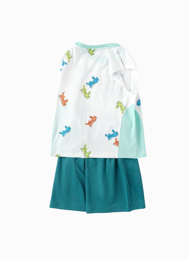 Balabala Toddler Boy Knit short sleeve suit  - Image 5