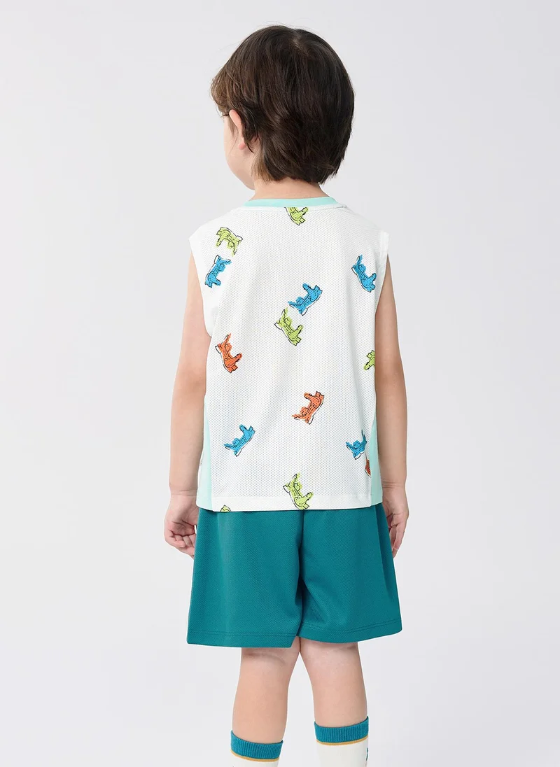 Balabala Toddler Boy Knit short sleeve suit