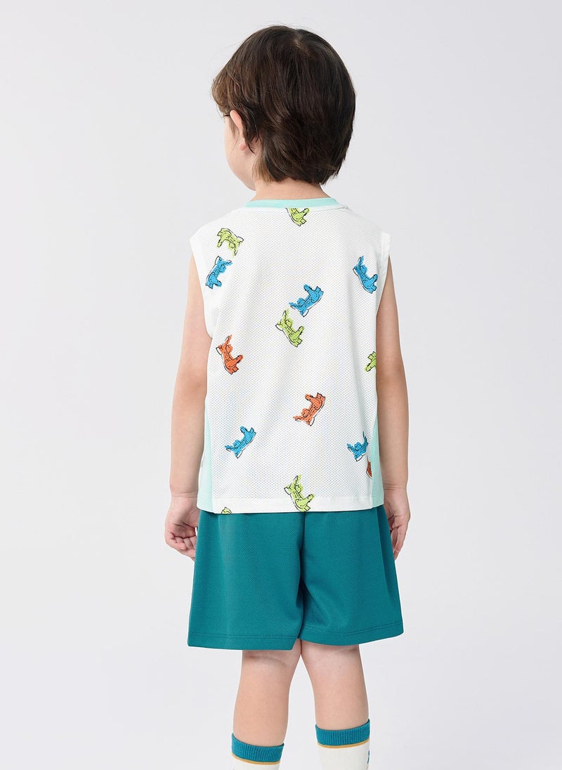 Balabala Toddler Boy Knit short sleeve suit  - Image 3