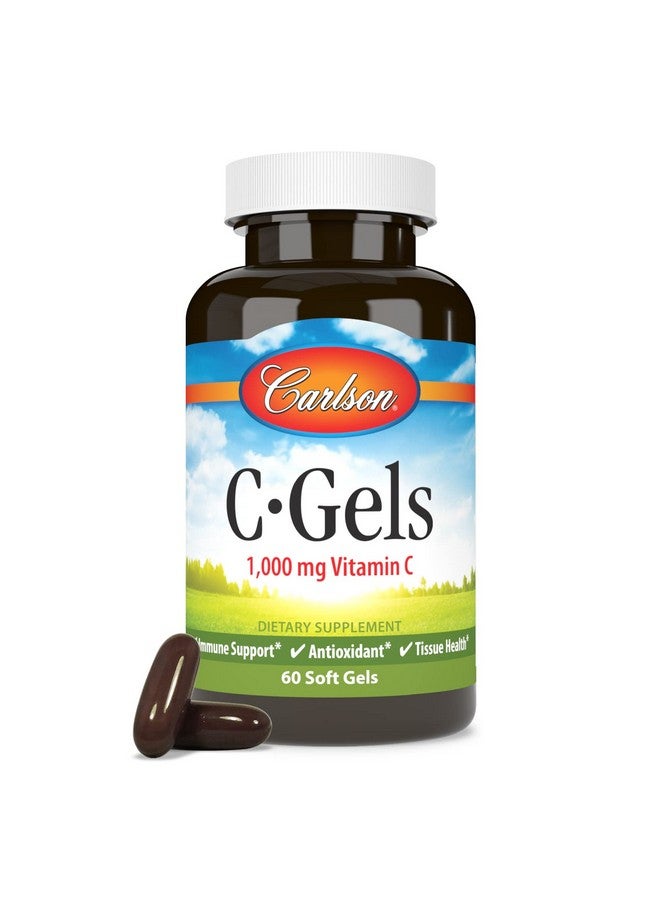 Carlson - C-Gel, 1000 mg Vitamin C, Immune Support & Tissue Health, Antioxidant, 60 Soft gels - Image 5