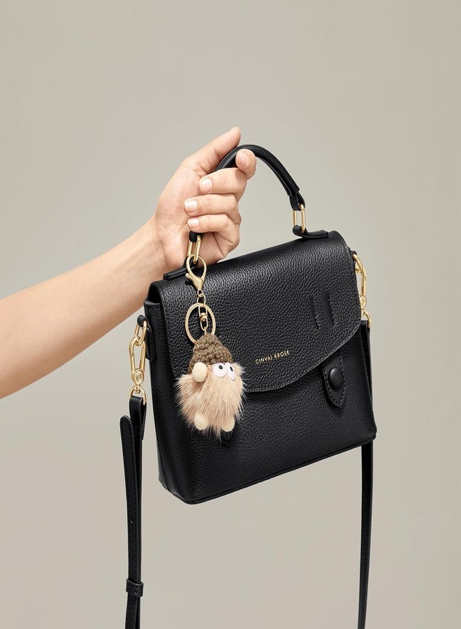 CinvaiKrose Crossbody Bags For Women, Leather Handbags For Women, For Two Carrying Styles With Charms - Image 3