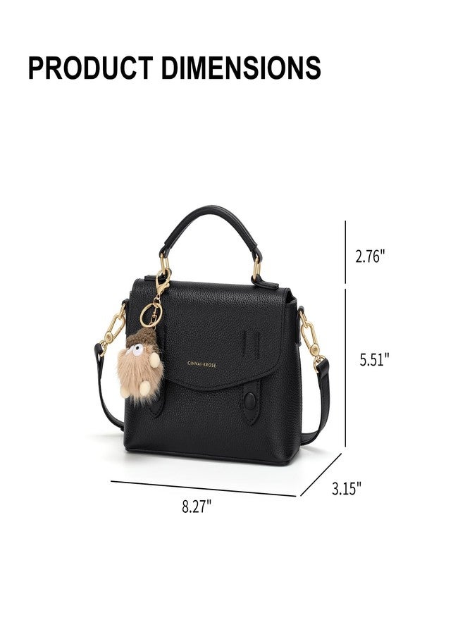 CinvaiKrose Crossbody Bags For Women, Leather Handbags For Women, For Two Carrying Styles With Charms - Image 5