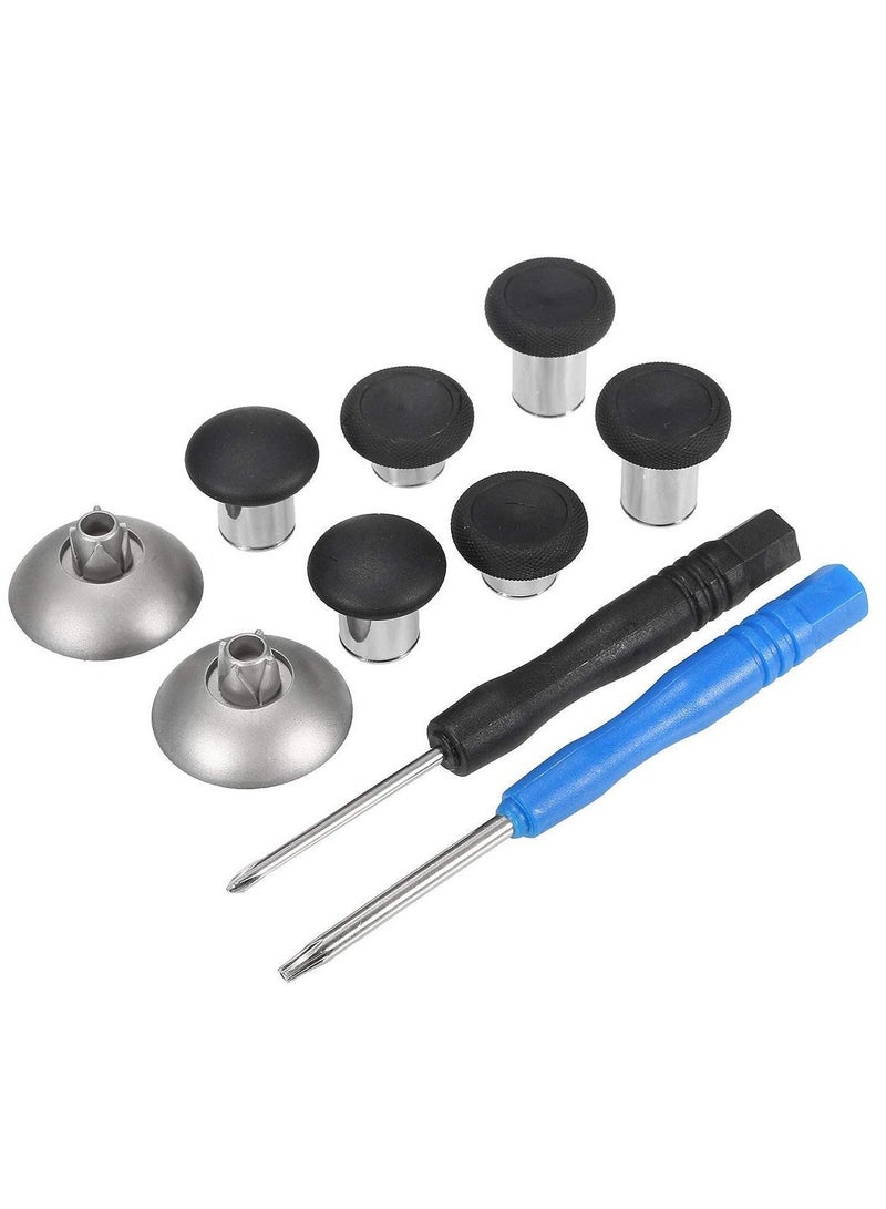 Y&D 8 in 1 Metal Controller Thumbsticks Buttons Grip Mod Replacement Kit & T8 Cross Screwdrivers Repair for PS5 Controller, Xbox One S/Elite - Image 2