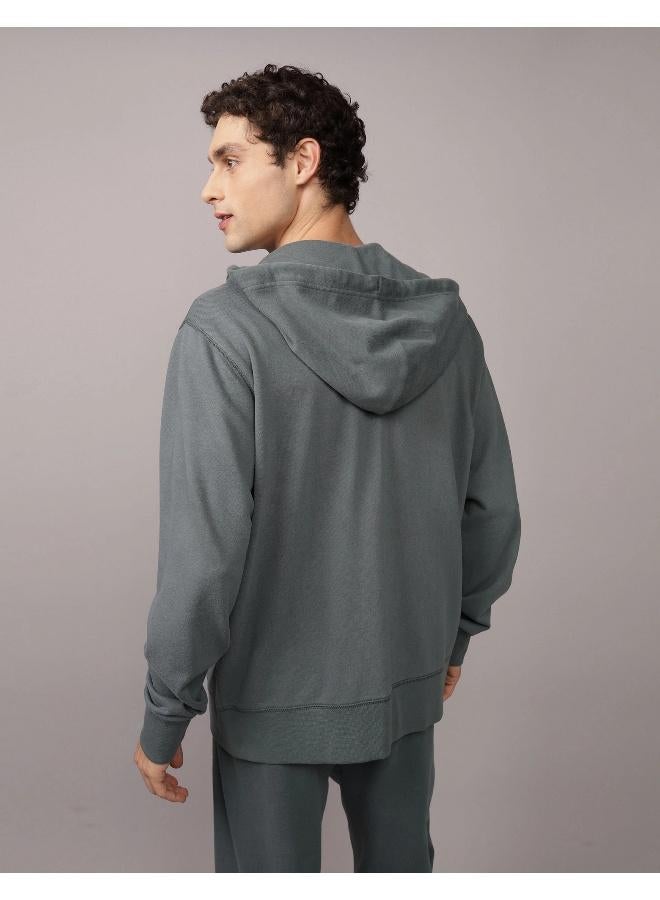 American Eagle AE Logo Graphic Zip-Up Hoodie  - Image 4