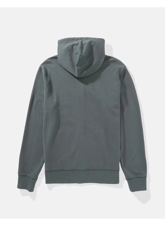 امريكان ايجل AE Logo Graphic Zip-Up Hoodie