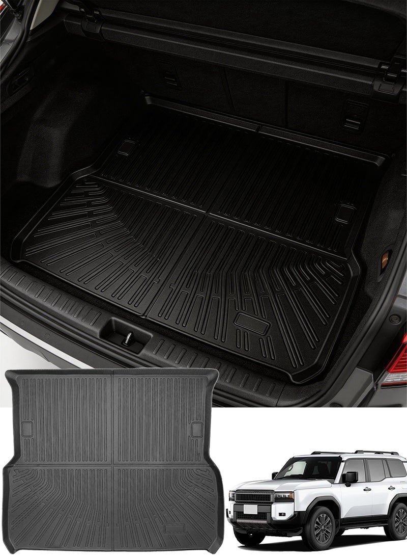 Delehehe LC300 Cargo Liner - Trunk Mat for Toyota Land Cruiser LC300 2022-2025 5-7 Seats,Custom Fit Car Trunk Mat,All Weather Cargo Mat for LC300 Accessories,100% Protection TPE - Easy-to-Wash - Image 1