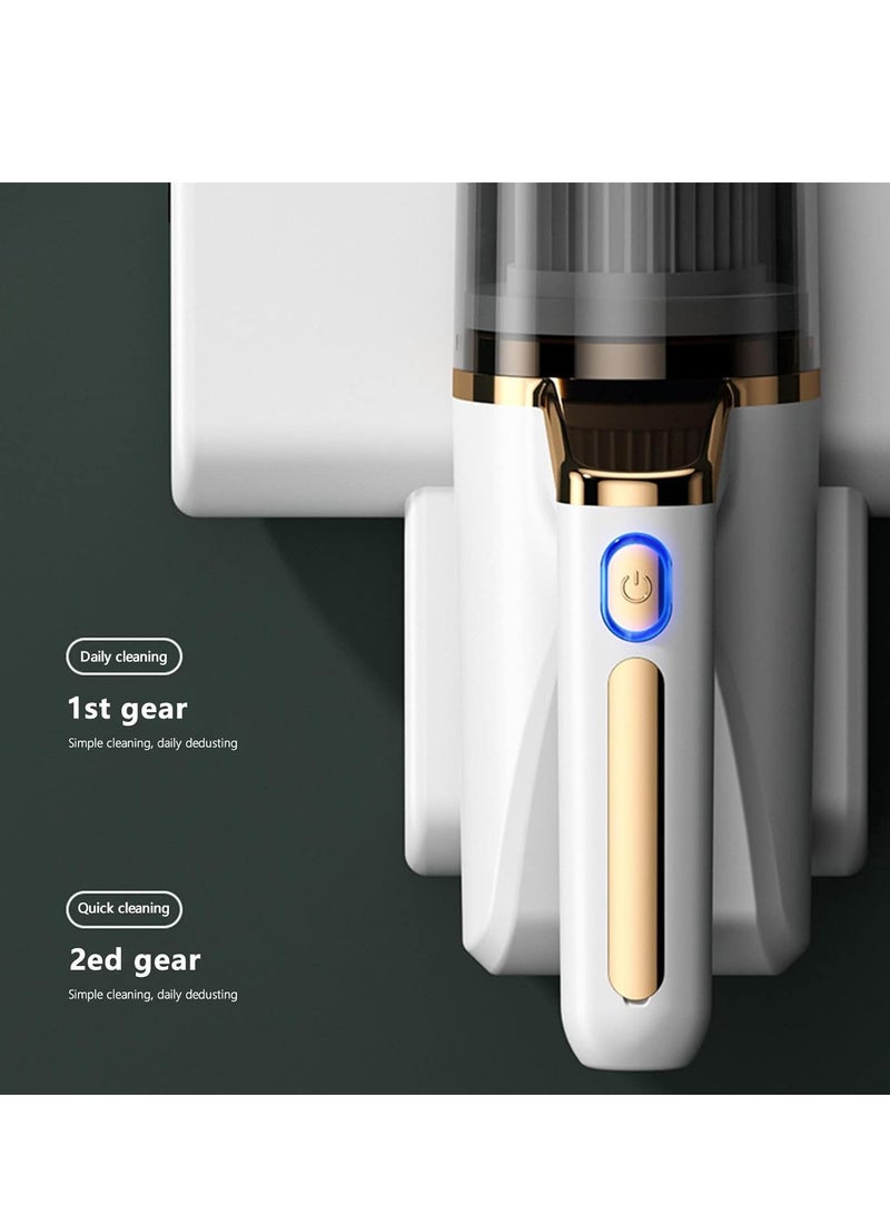 SOLARAE مكنسة سرير يدوية قوية مع شفط 8KPa، ضوضاء منخفضة، مثالية للمراتب، الأرائك والأقمشة - أبيض - Image 3
