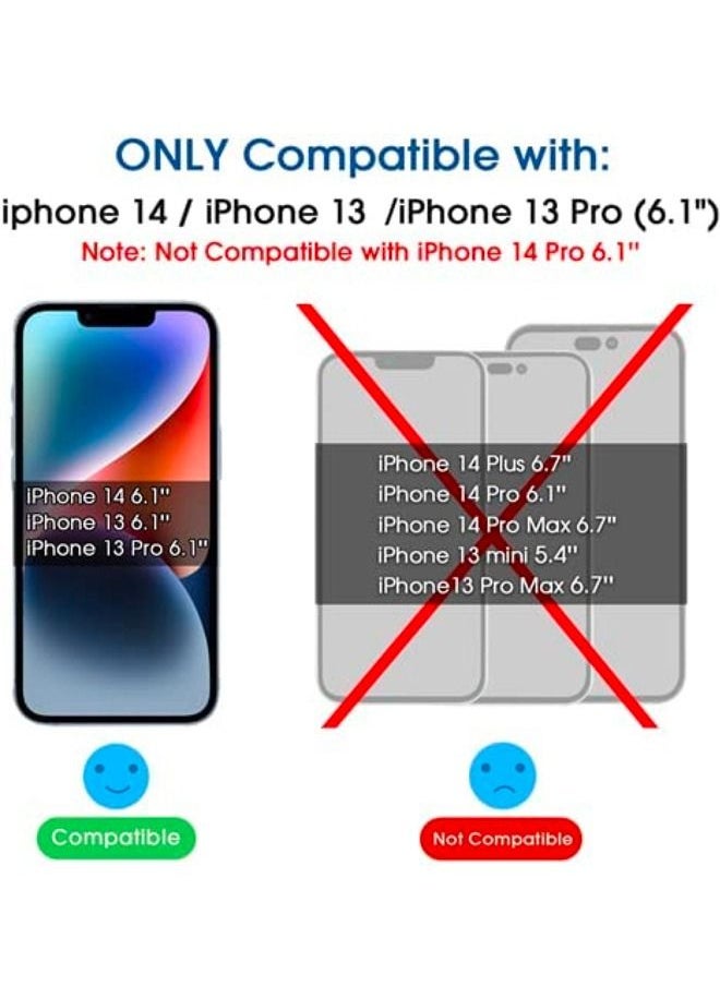 Rock Pow - iPhone13/13pro/14 1-Pack Tempered Glass Screen Protector with Easy Applicator Installation Frame for Perfect Fit Anti-Scratch Case Friendly 9H Surface Hardness HD Crystal Clear Reinforcement Edge Oleo - Image 1