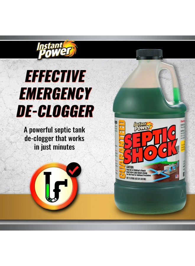Instant Power Instant Power Septic Shock Septic Tank Treatment, Drain Cleaner Liquid Clog Remover for Septic System, 67.6 FL OZ (2 Liter)  - Image 2