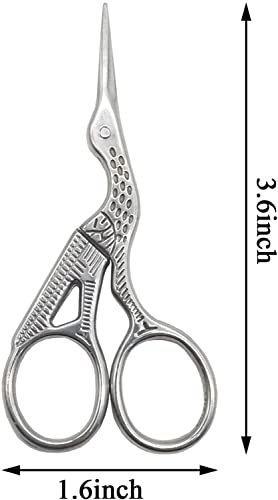 YOOHUA 6PCS Stork Scissors, Crane Design Sewing Scissors Stainless Steel Tip Dressmaker Shears DIY Tools for Embroidery, Craft, Needle Work, Art Work - Image 2