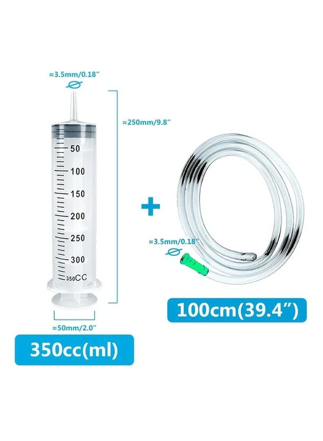 350cc Manual Oil Pump Syringe Tool For Engine Oil Gasoline Fuel Tank Transmission Fluid - Image 1