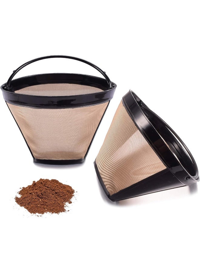 Mjuly Reusable No.4 Cone Coffee Maker Filters For Ninja Coffee Bar Brewer Replacement Permanent Basket Filter (3 Coffee Filters)  - Image 2
