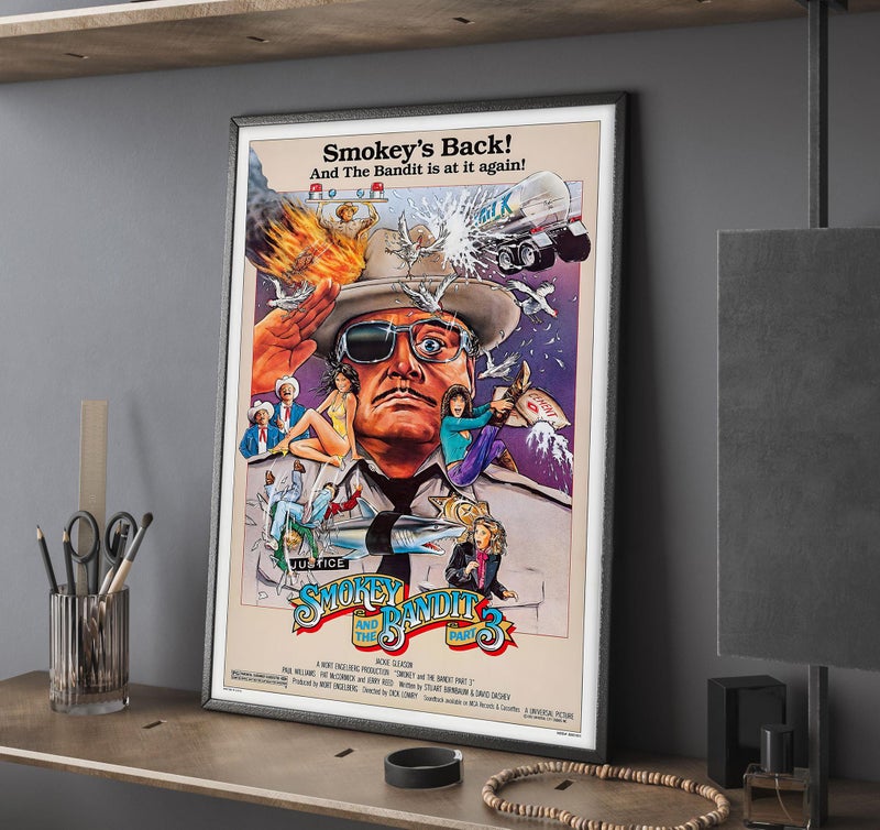 TNESSENTIAL Smokey and the Bandit III Movie Poster, High Quality Canvas Prints, Wall Art, Home Decor, Perfect Gift, Unframed Poster - Image 1