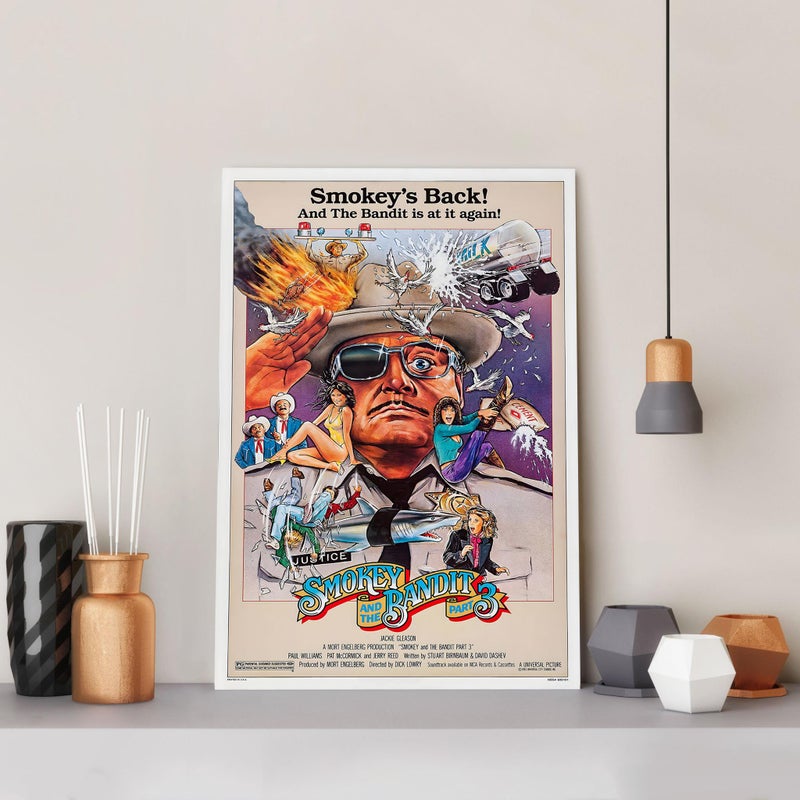 TNESSENTIAL Smokey and the Bandit III Movie Poster, High Quality Canvas Prints, Wall Art, Home Decor, Perfect Gift, Unframed Poster - Image 3