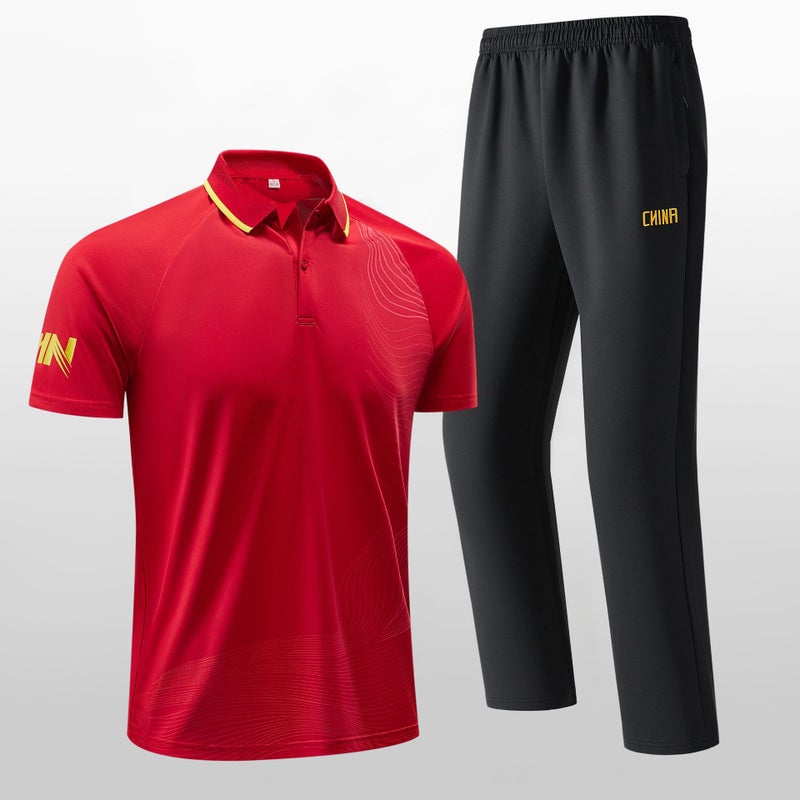 Training Clothes For Men And Women, Casual Sports Polo Short-Sleeved Referee Uniforms, Martial Arts Uniforms, Coach Uniforms, Group Activities - Image 1