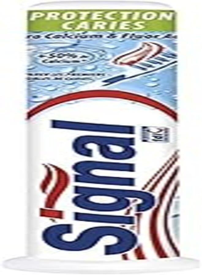 Signal protection caries micro calcium & fluor actifs toothpaste, pump - 100ml