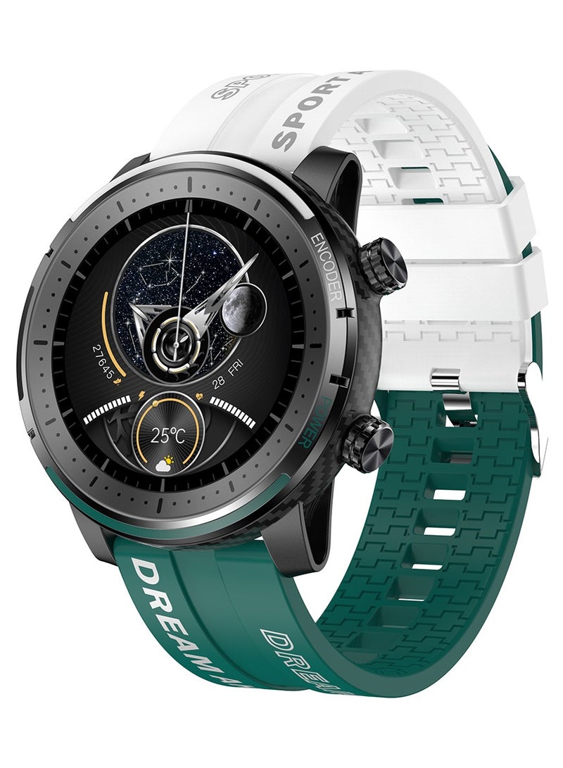 RollsTimi  Men's Smartwatch Sports Fitness Tracker Fashion Smartwatch for Men Heart Rate Sleep Monitor IP67 Waterproof Green - Image 1