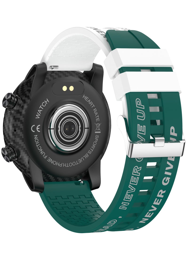 RollsTimi  Men's Smartwatch Sports Fitness Tracker Fashion Smartwatch for Men Heart Rate Sleep Monitor IP67 Waterproof Green - Image 2