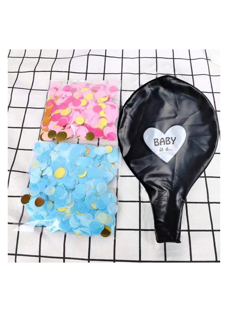 Gender Reveal Balloons, 36 Inch Boy or Girl Balloons decoration with 2 Blue and Pink Confetti Bags  - Image 3