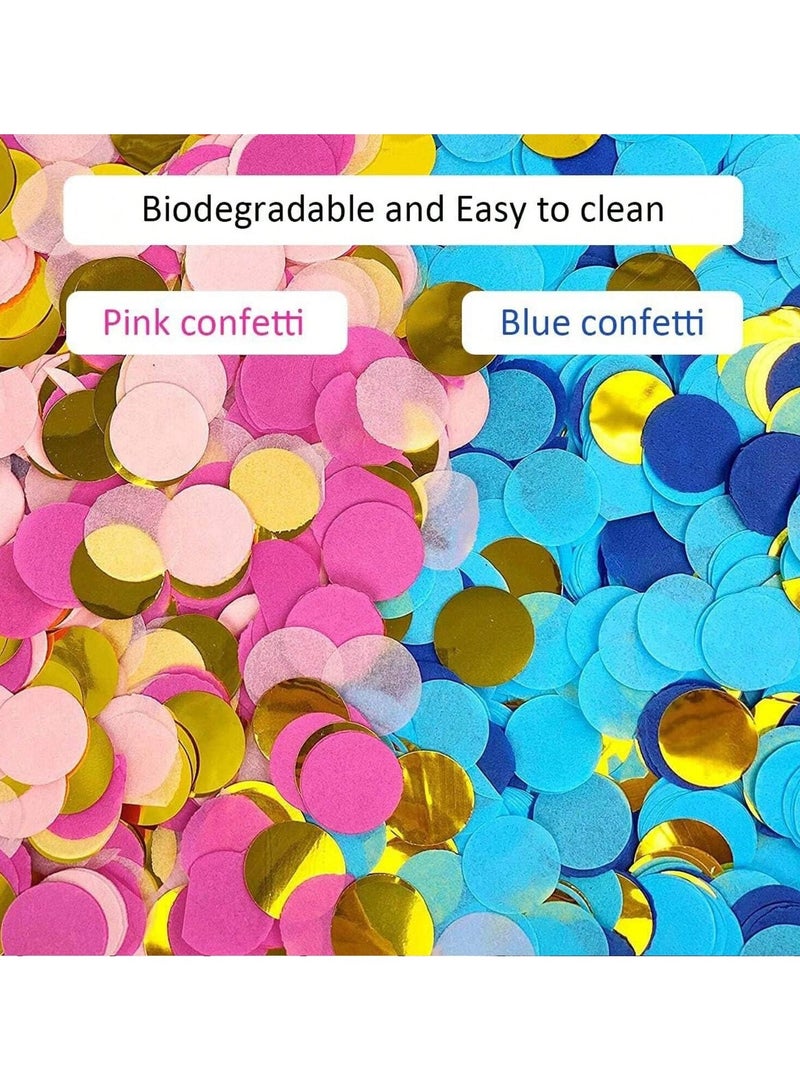 Gender Reveal Balloons, 36 Inch Boy or Girl Balloons decoration with 2 Blue and Pink Confetti Bags  - Image 4
