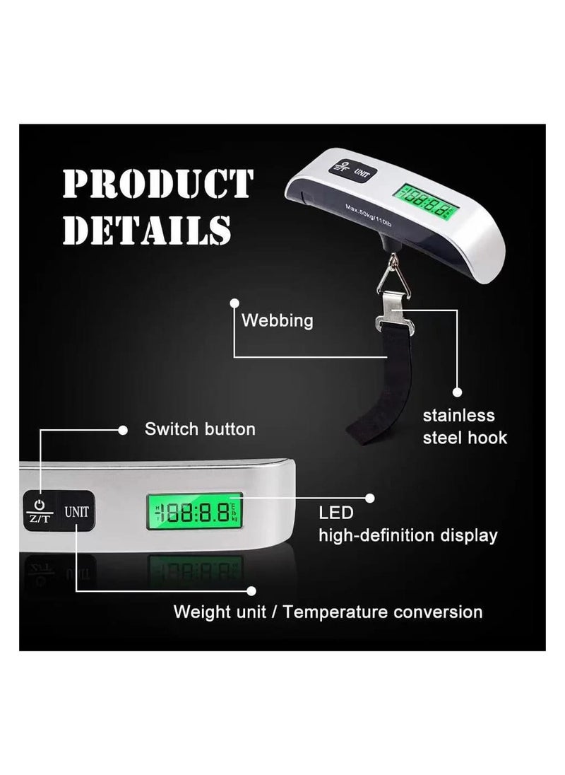 Luggage scale, electronic digital scale for weighing hand luggage and travel bags with an LCD screen - pzsku/Z09E639E7C73AD50EF9E0Z/45/_/1723373651/68c1922e-1cdb-4459-96a6-79c07ccdd1c9