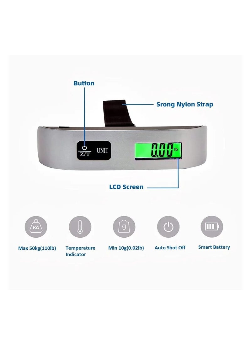 Luggage scale, electronic digital scale for weighing hand luggage and travel bags with an LCD screen - pzsku/Z09E639E7C73AD50EF9E0Z/45/_/1723373661/6385b565-9591-415d-a5f9-7ecc3a91d853