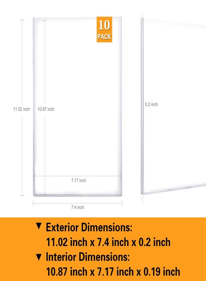 Prilino 10ct Current Comic Book Toploaders - Modern Comic Book Top loaders, Crystal Clear Regular Comic Book Topload, Premium PVC Comic Book Holder, Crystal Clear Protection for Display, Storage, Collection - Image 2