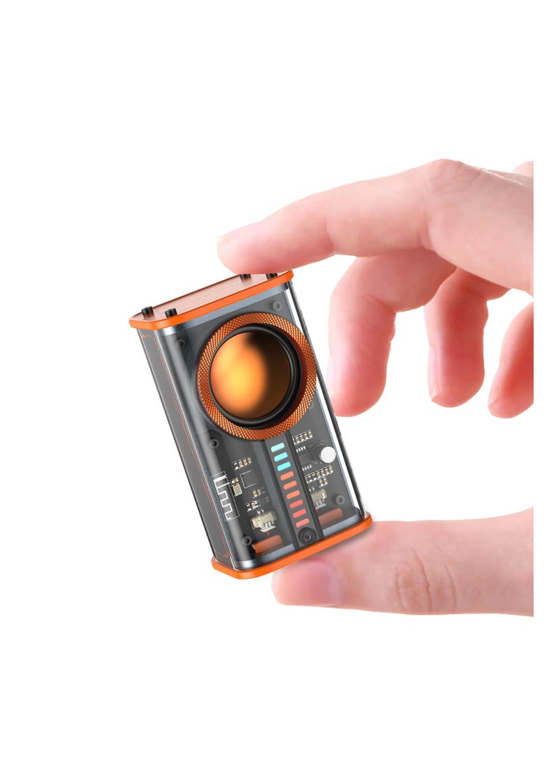 Portable Transparent Wireless Bluetooth Speaker with Colorful LED Lights, TWS Stereo Sound for Office, Parties, Camping, Showers, Home, and Travel - Perfect Gift for Any Occasion (1 Pack) - Image 1