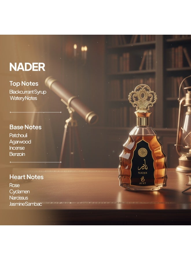 Ayat Perfumes Nader Eau de Parfum 100ml – Amber, Musk & Woody Notes – Long Lasting Arabian Fragrance for Men - Image 5