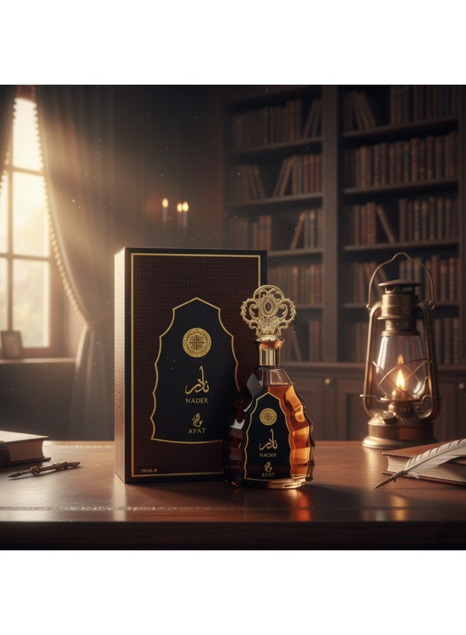 Ayat Perfumes Nader Eau de Parfum 100ml – Amber, Musk & Woody Notes – Long Lasting Arabian Fragrance for Men - Image 4