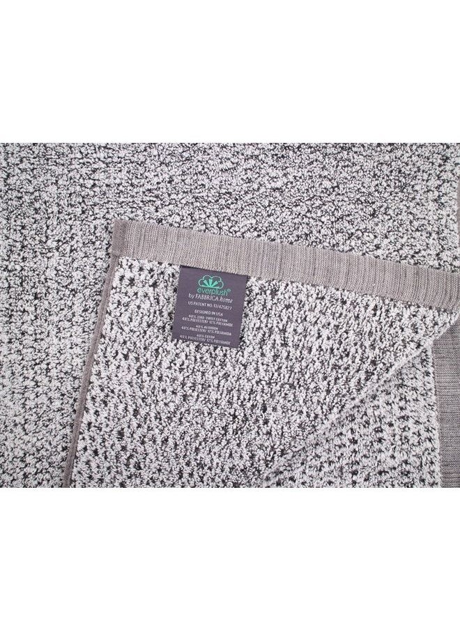 Everplush Diamond Jacquard Bath Towel Set, 10 Piece, Grey  - Image 3