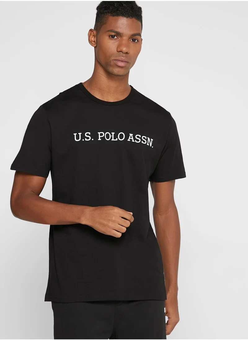 U.S. Polo Assn. Logo Crew Neck T-Shirt