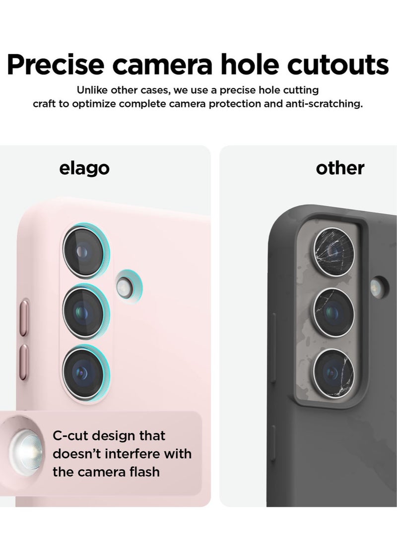 Elago Silicone for Samsung Galaxy S24 Plus Case Cover - Lovely Pink - Image 3