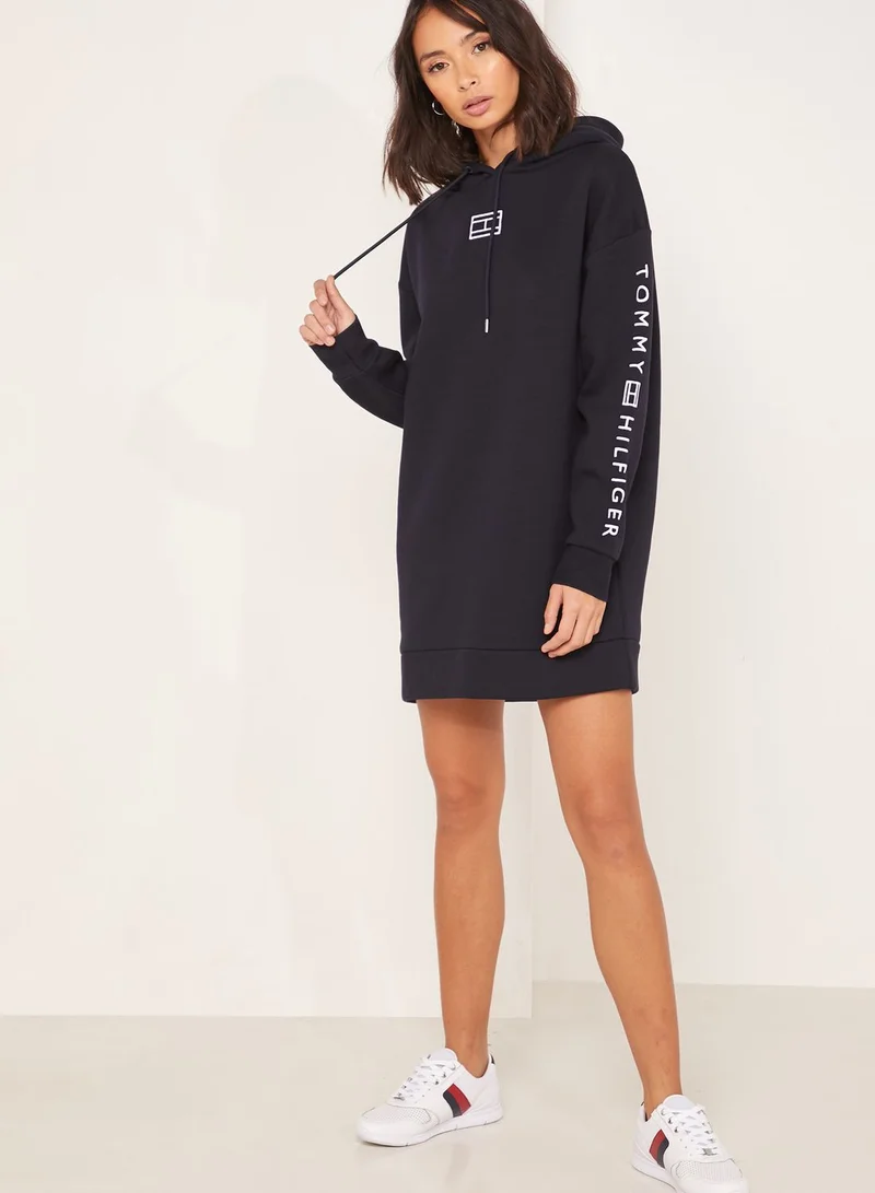 TOMMY HILFIGER Paloma Logo Hooded Dress