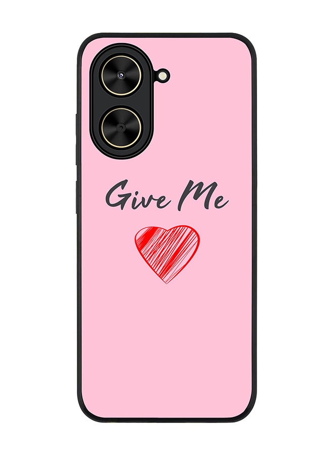 Stylizedd For Xiaomi Poco C71 / Redmi A5 4G Case,Slim fit Camera Protection, Shockproof Thin Phone cover  - Give me love