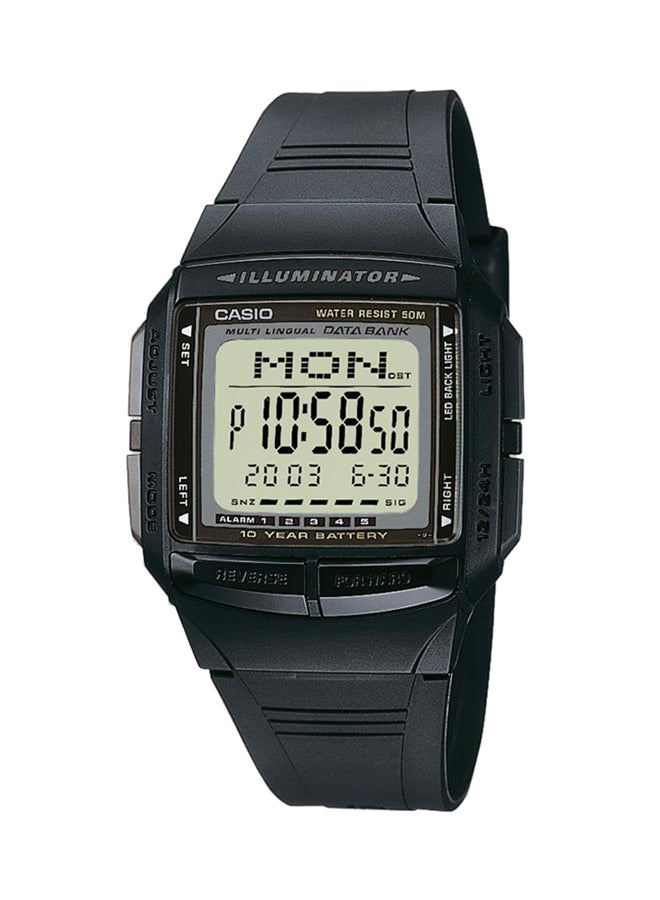 CASIO Men Data Bank Digital Watch DB-36-1AVDF - 37 mm - Black - Image 1
