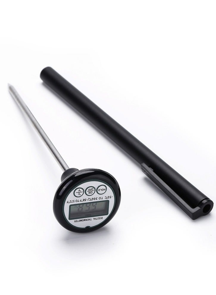هومستر مقياس حرارة الماء والقهوة والطعام والحليب أسود طول 120mm - Image 2