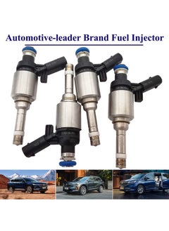 Generic Automotive-Leader  4Pieces 06H906036G 6 Hole Engine Fuel Injectors For Vw Volkswagen Cc Eos Gti Tiguan Golf Beetle Jetta Passat Cc Passat Jetta Audi A3 A4 Quattro A5 Quattro A6 Quattro Q5 Tt 06H906036  - Image 3