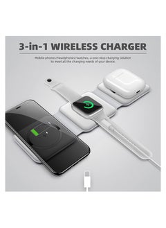 ARNOTEC Foldable Ultra-Thin Mobile Phone Watch Stand Charger 15W Fast QI Magnetic 3 in 1 Wireless  - Image 3