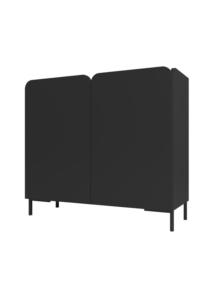 Home Box Sideboard - Mdp 15Mm Color Black 90 x 35.5 x 81 cm  - Image 4