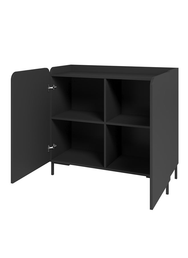 Home Box Sideboard - Mdp 15Mm Color Black 90 x 35.5 x 81 cm  - Image 3