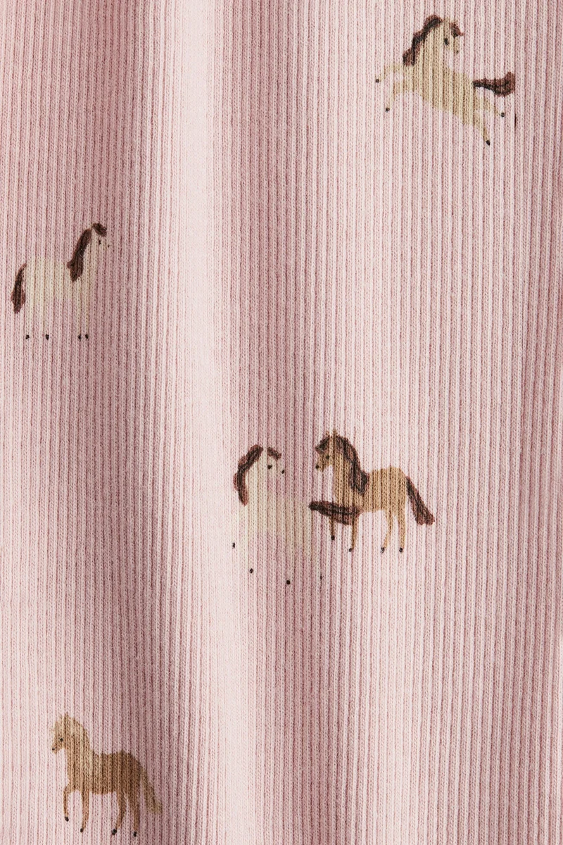 H&M Ribbed cotton leggings