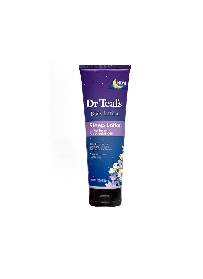 Dr Teal's Dr. Teal'S Nighttime Therapy Body Lotion With Melatonin (1 Bottle 8Oz)Shea & Cocoa Butter With Vitamin E Helps Create Healthier Looking Skinessential Oils Promote A Better Nights Sleep 