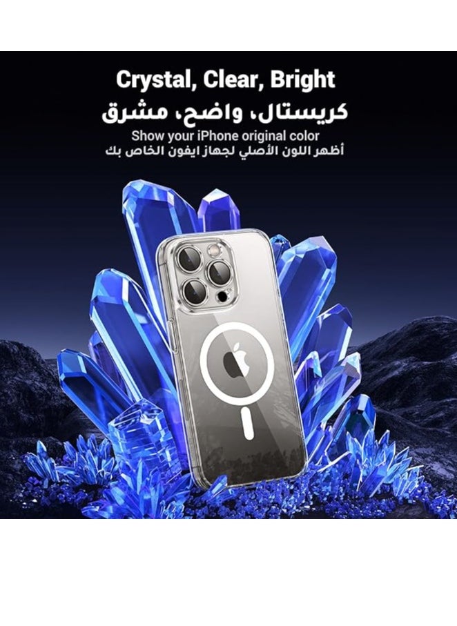 جيرفور كفر حماية خلفيه لايفون 16، جراب حماية شفاف اصلي وقوي، كفر مقاوم لصدمات القوية ومزود ببروز حول الكاميرا، غلاف ابفون نقي وعالي الصفاء منصنوع من مواد عاليةالجودة.  - Image 2