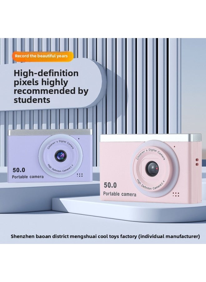 Generic The Ccd Camera Can Be Transferred To Mobile Phones For Easy Portability, Retro Card 4K Ultra-High Definition Camera-Body Color:M12 Purple—hd Dual Camera  - Image 3