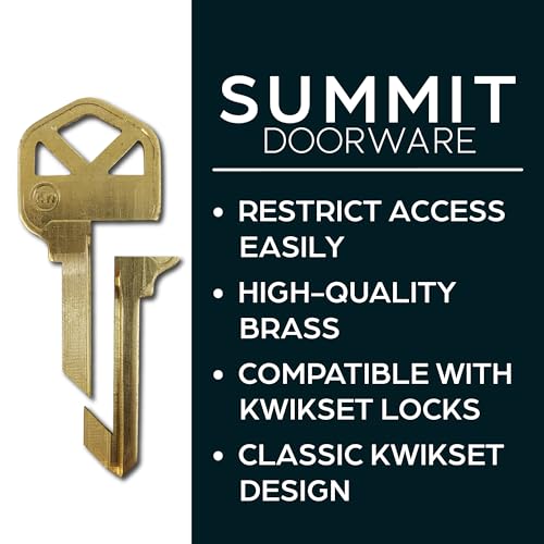 SUMMIT DOORWARE Lockout Key for Kwikset Locks | KW Key for Door Lock Solution | Designed to Lock Door from Outside | Perfect for Professionals & Property Owners for Evictions & Emergencies - Image 2