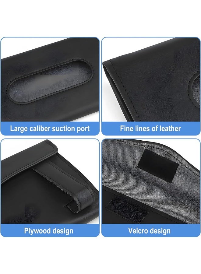 JZS Car Tissue Holder, Sun Visor Napkin Holder, Car Mask Holder for Sun Visor, Masks Dispenser for Car, Car Tissue Box with Tissue Refill,Black - Image 3